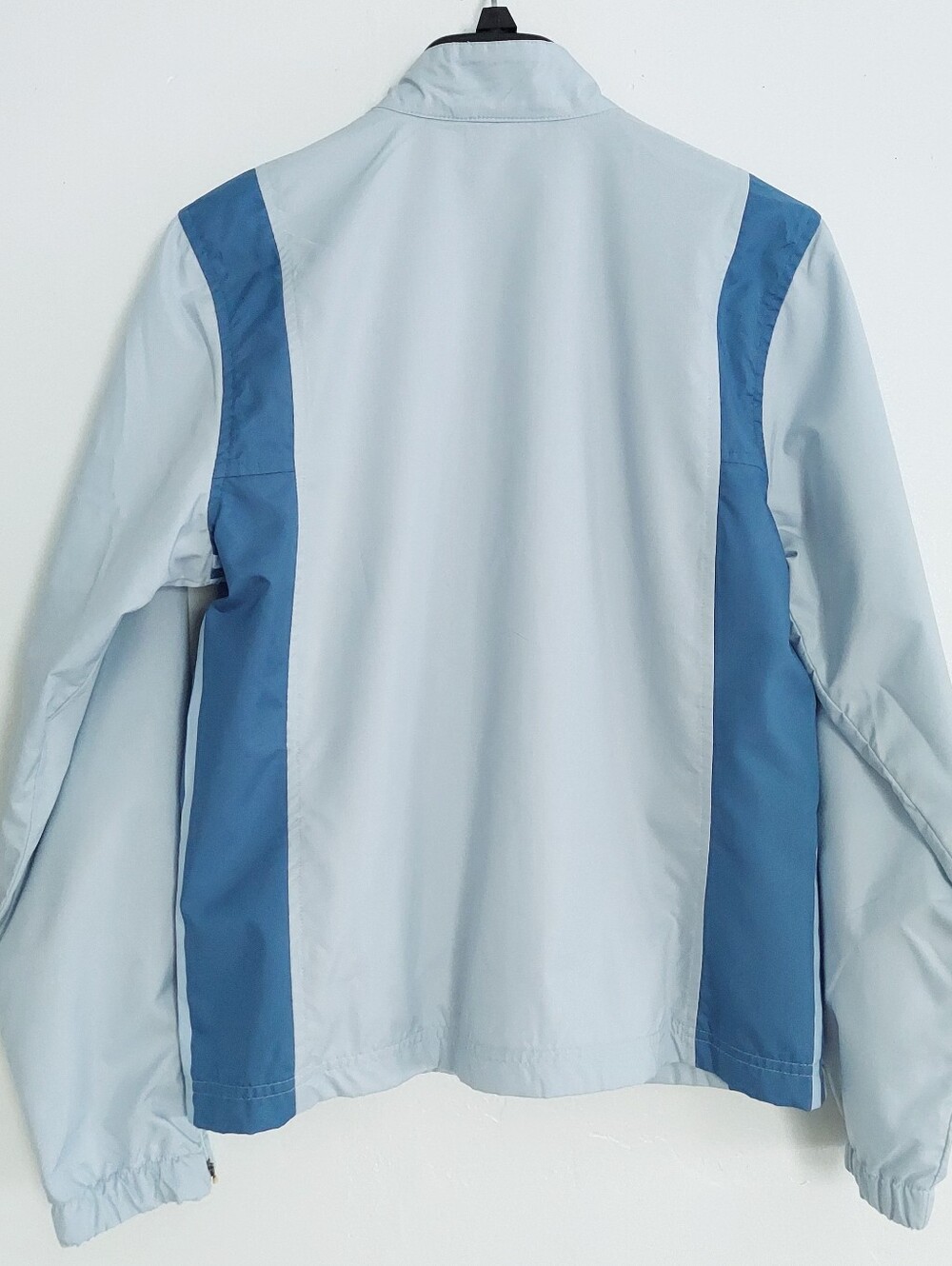 adidas Womens Track Jacket Full Zip Light Blue Windbreaker Y2K Athletic Size M - Picture 3 of 16
